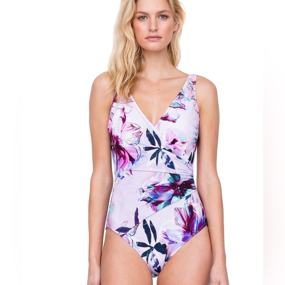 Gottex Primrose Surplice One Piece Swimsuit